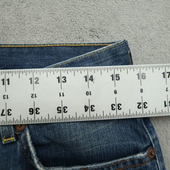 Lucky Brand Jeans Women's 8/29 Mid-Rise Easy Rider Crop 23" Inseam Distressed - Picture 4 of 16